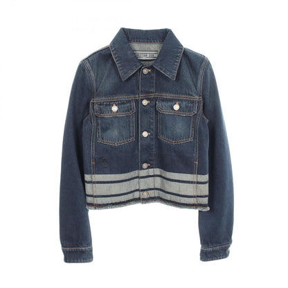 Dior Denim Jacket Bee Embroidery Blue