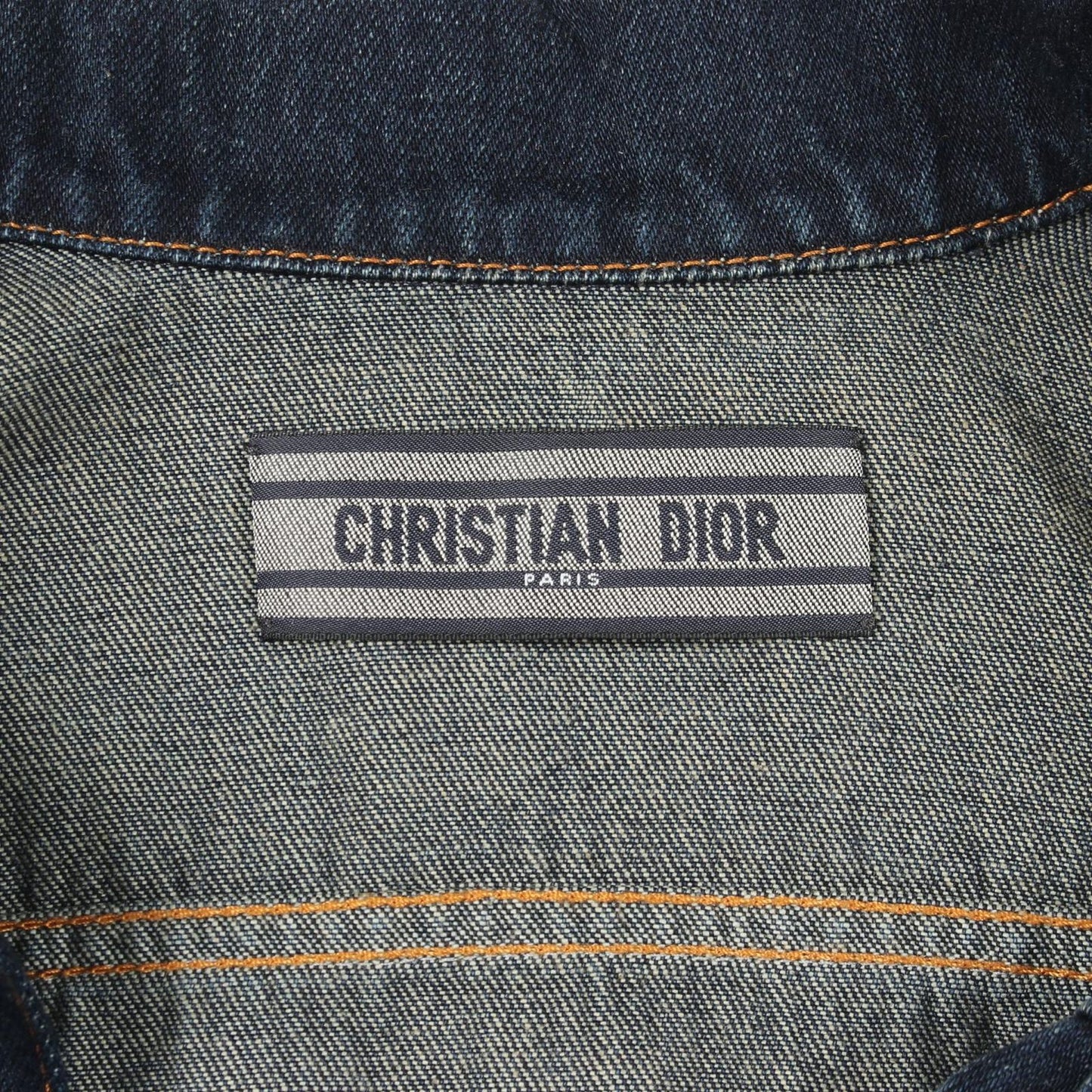 Dior Denim Jacket Bee Embroidery Blue — view 3