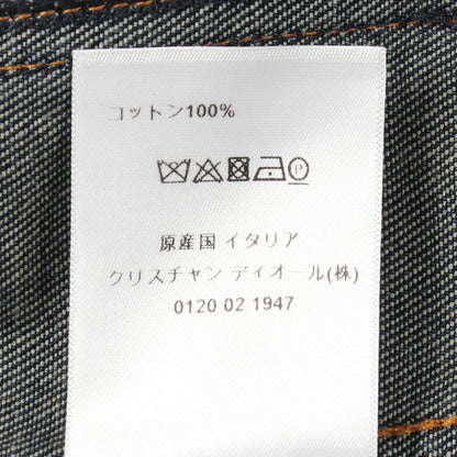 Dior Denim Jacket Bee Embroidery Blue — view 4