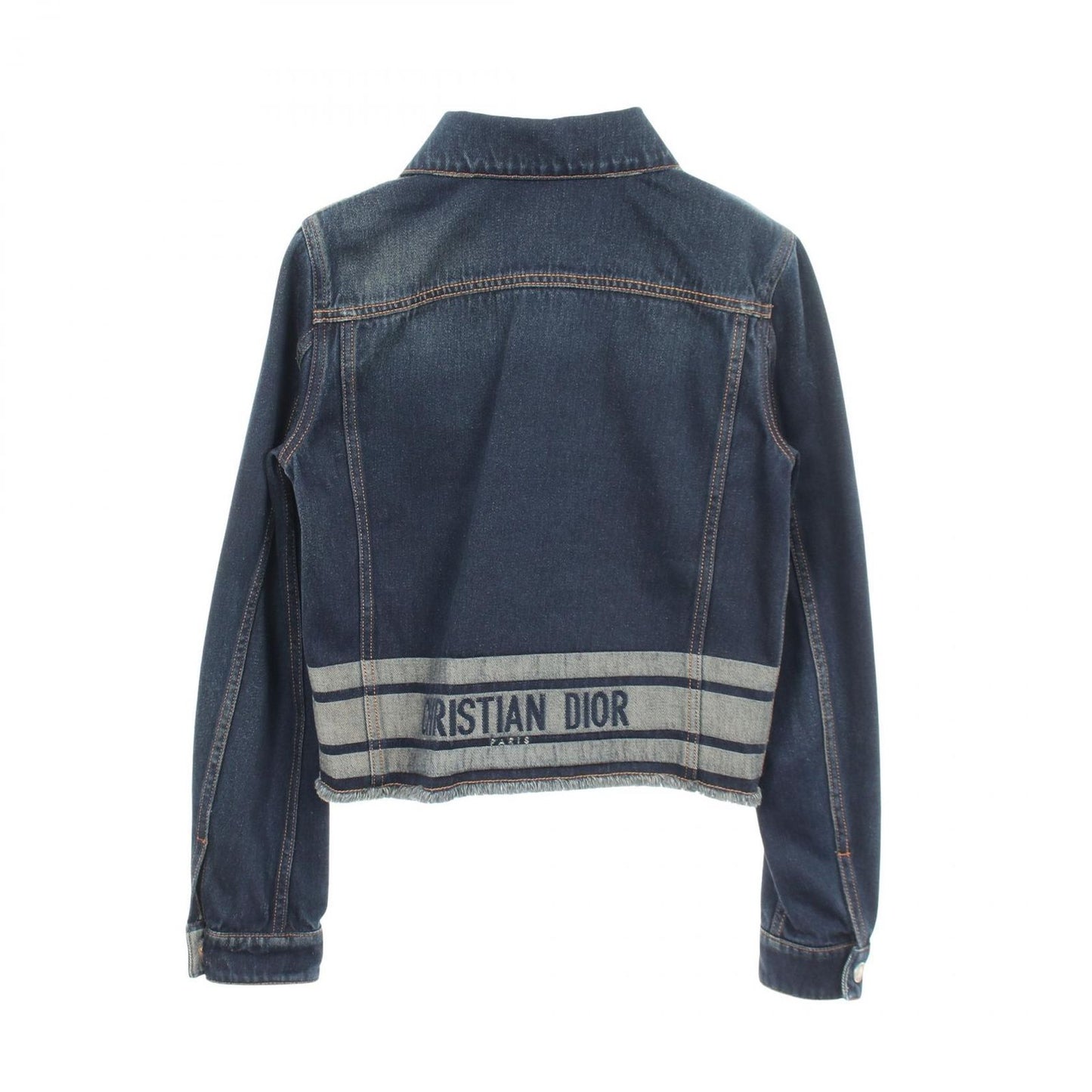 Dior Denim Jacket Bee Embroidery Blue — view 2