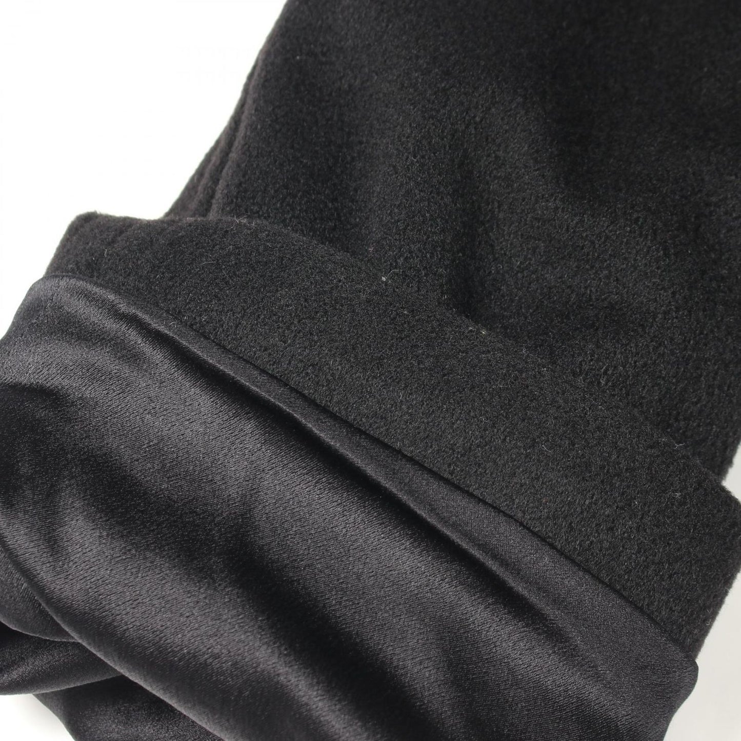 Chanel CC Logo Button Black Cashmere Coat — view 6