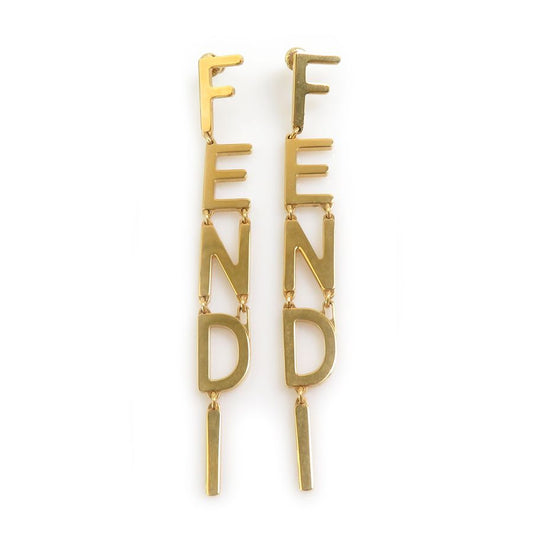 Fendi Earrings Drop Gold