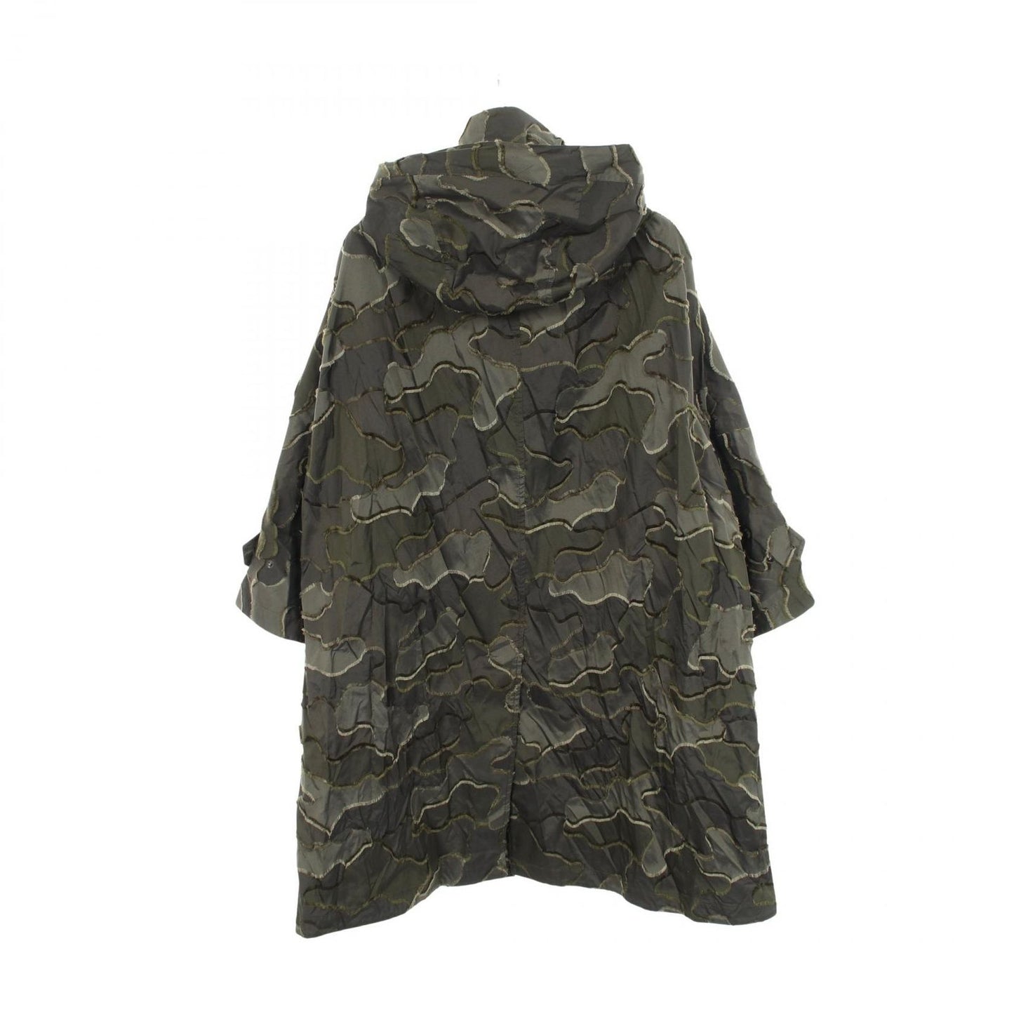 Dior Bee Embroidery Camouflage Hooded Coat — view 2