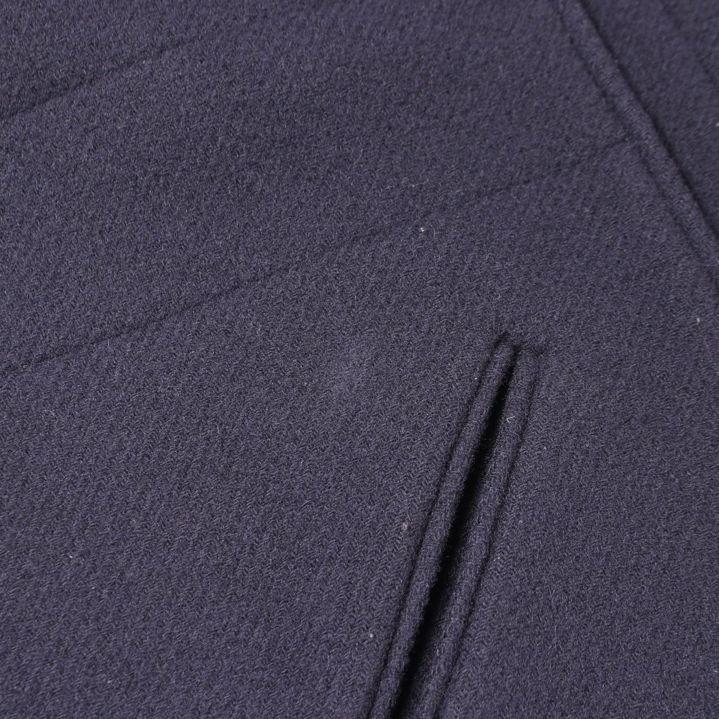 Chanel CC Logo Button Navy Wool Coat — view 8
