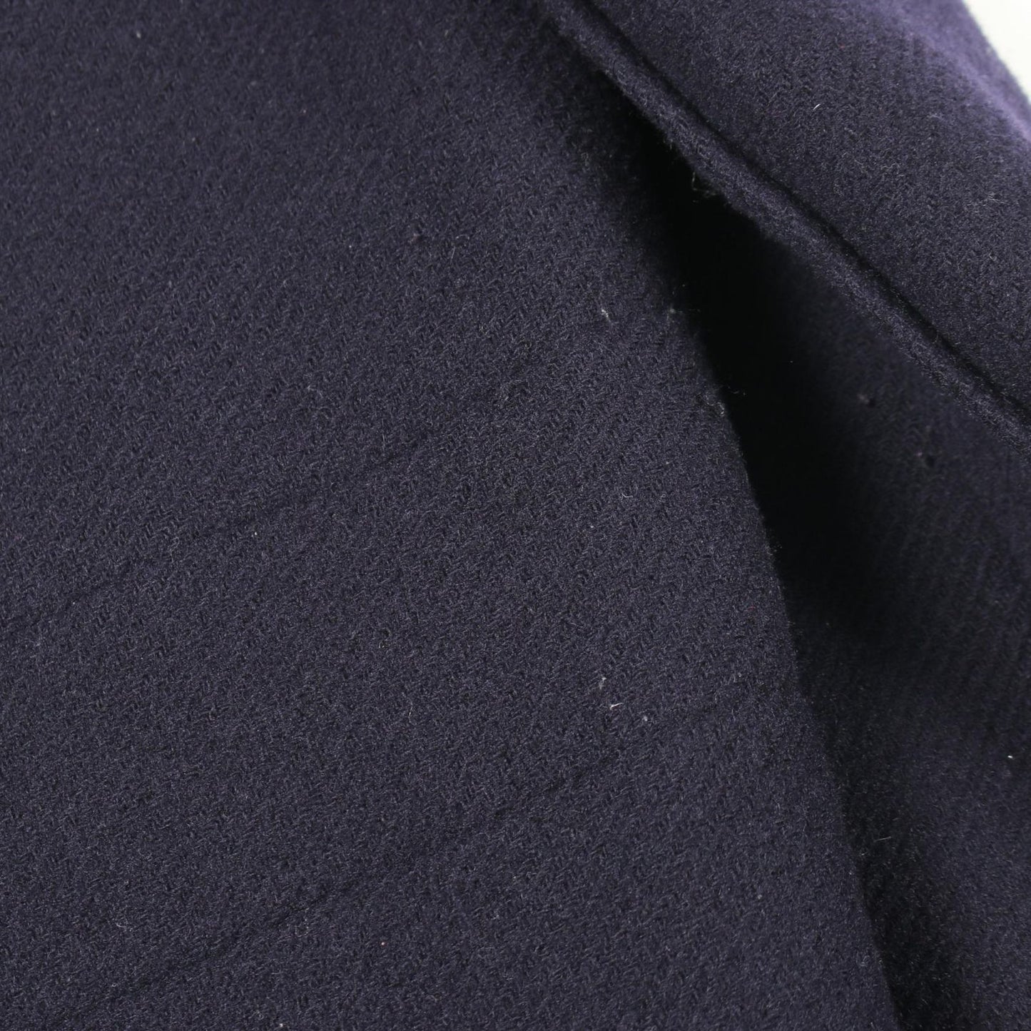 Chanel CC Logo Button Navy Wool Coat — view 5