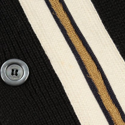 Gucci Cardigan Bee Patch Black Wool — view 6