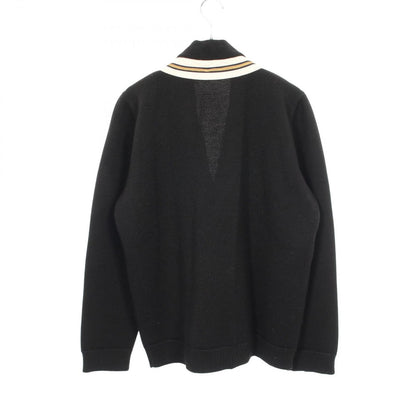 Gucci Cardigan Bee Patch Black Wool — view 2