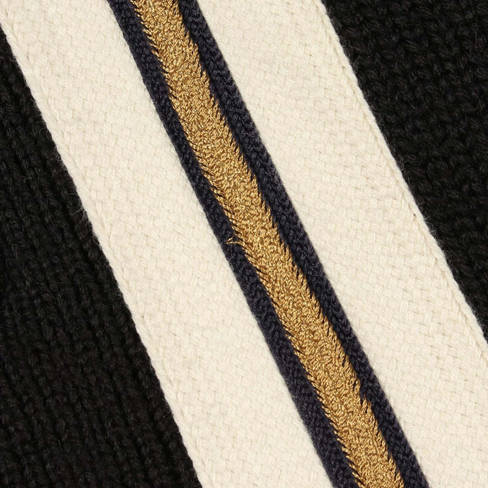 Gucci Cardigan Bee Patch Black Wool — view 9