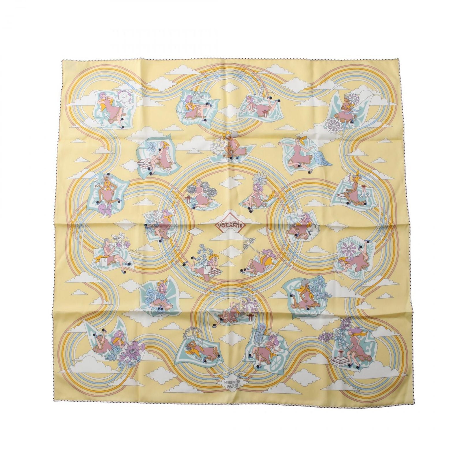 Hermes Scarf Carre 70 Carres Volants Silk