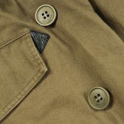 Saint Laurent Paris Mod Coat with Hood Khaki Green — view 9