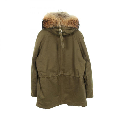 Saint Laurent Paris Mod Coat with Hood Khaki Green — view 2
