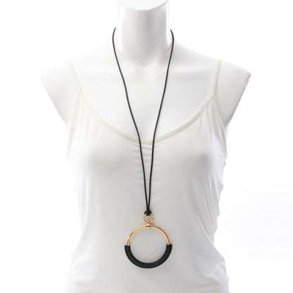 Hermes Necklace Loup Grand Leather Pendant — view 4
