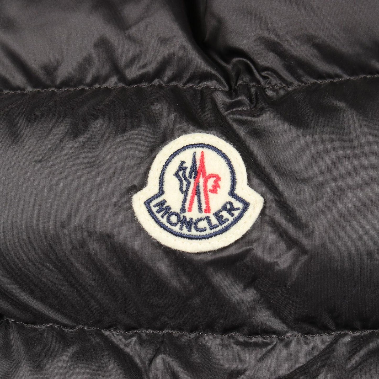 Moncler Down Jacket Hirma Hooded Black Nylon Brown Coat — view 6