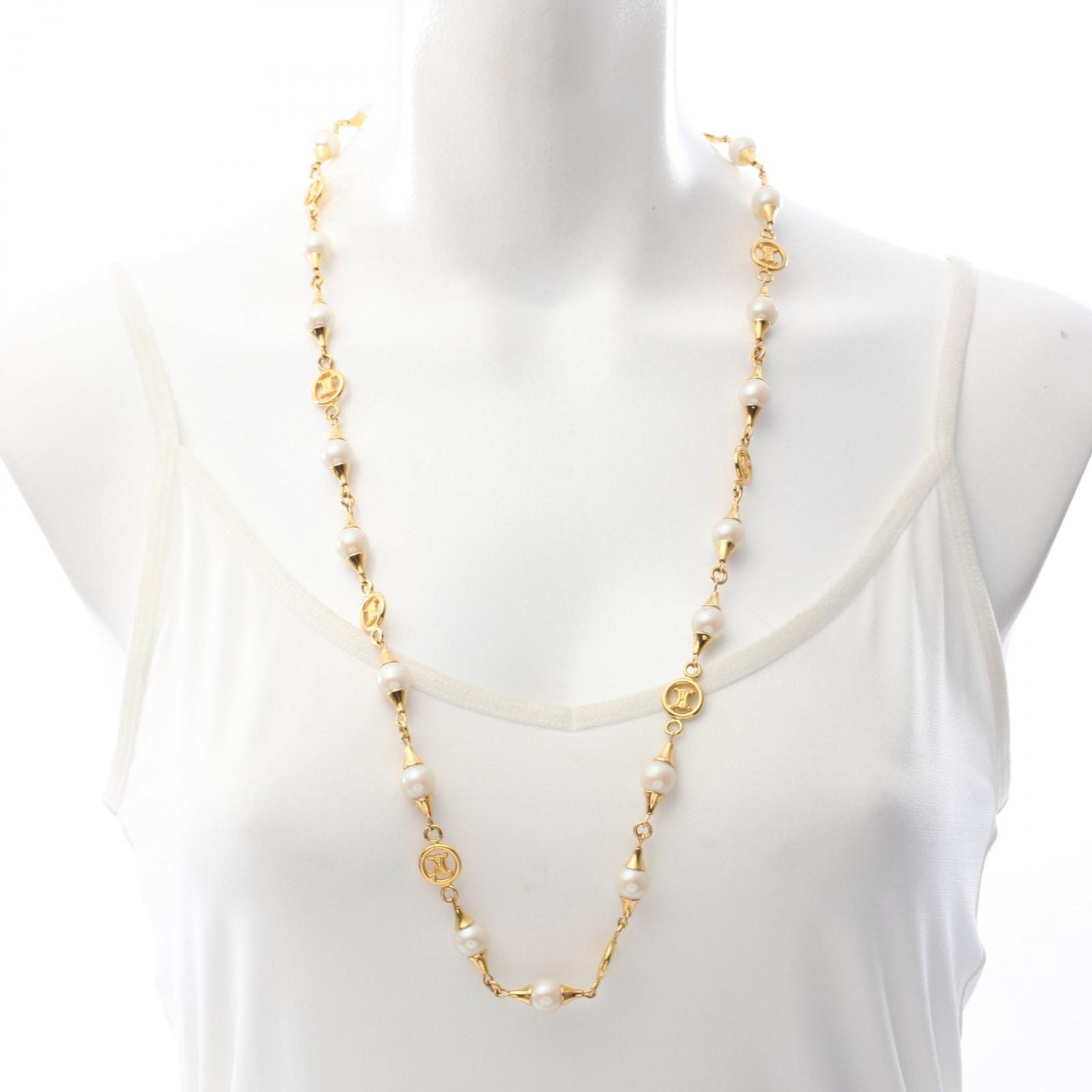 Celine Necklace Triomphe Gold — view 4