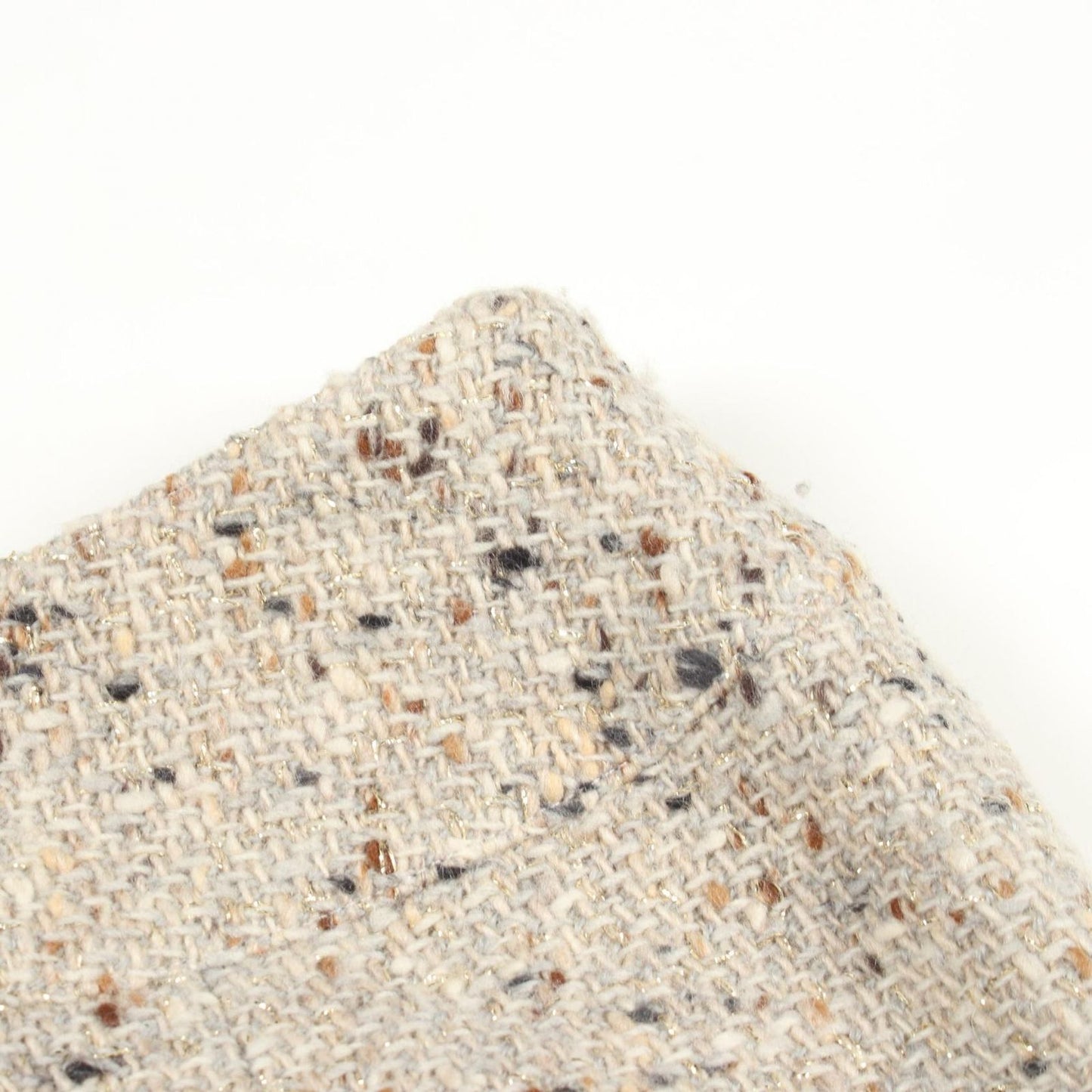 Chanel Skirt Tweed Ivory Wool — view 6