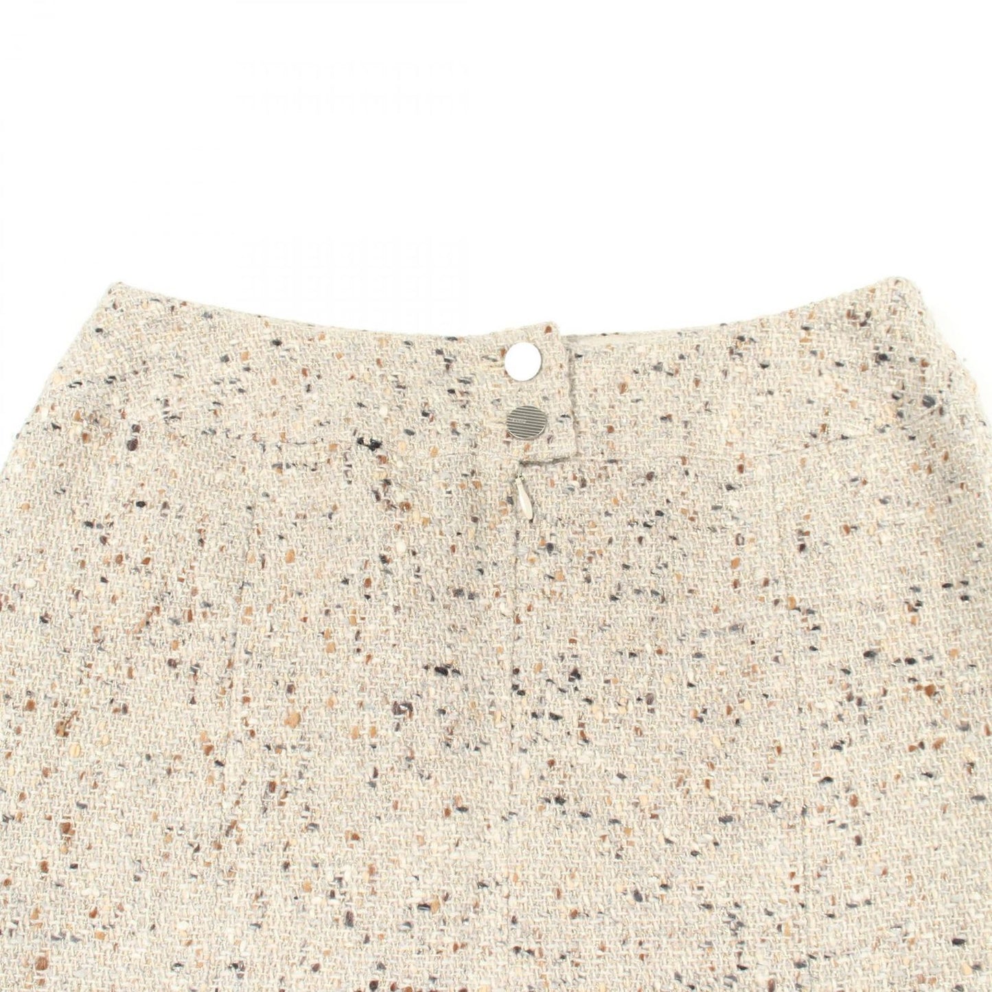 Chanel Skirt Tweed Ivory Wool — view 5