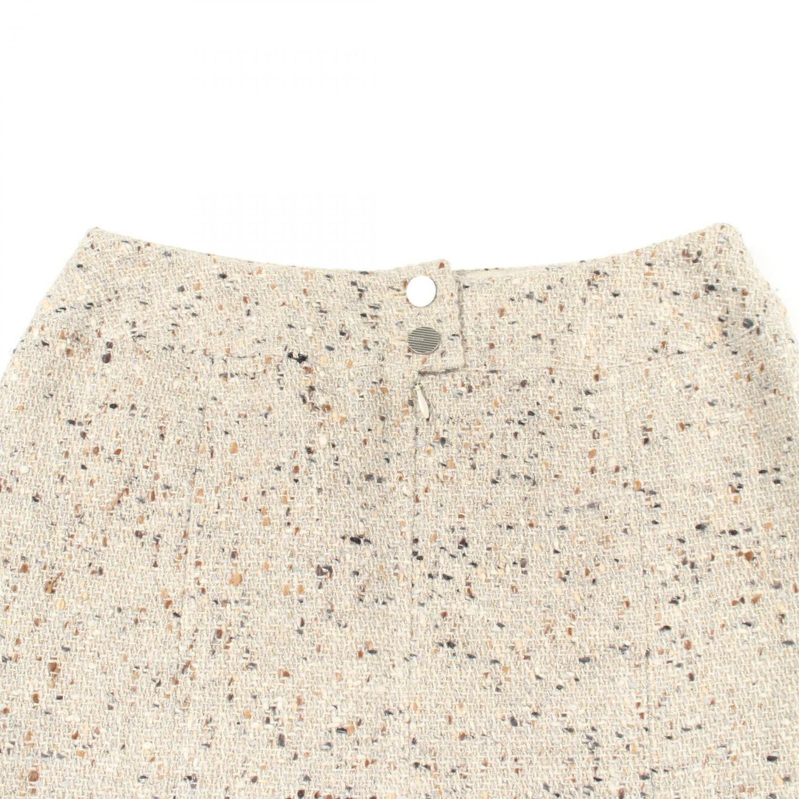 Chanel Skirt Tweed Ivory Wool — view 5