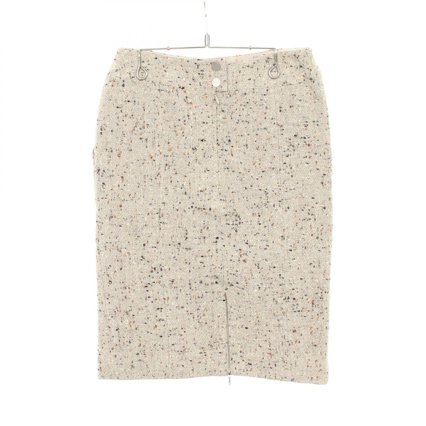 Chanel Skirt Tweed Ivory Wool — view 2