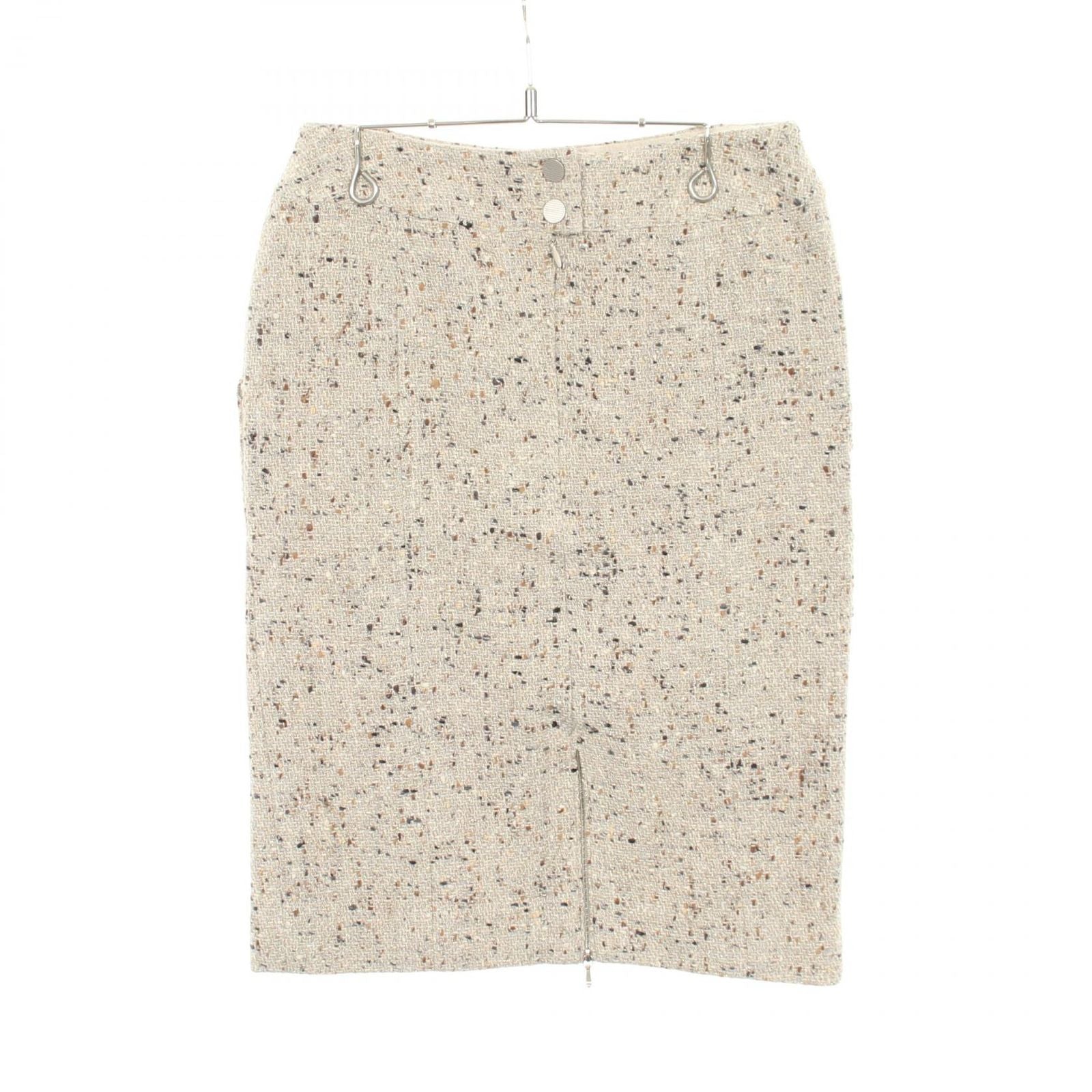 Chanel Skirt Tweed Ivory Wool — view 2