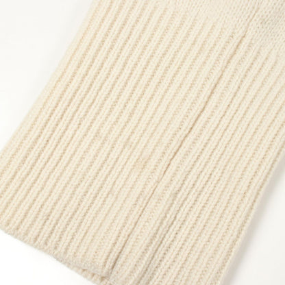 Moncler Knit Turtleneck Logo Ivory Wool Sweater — view 8