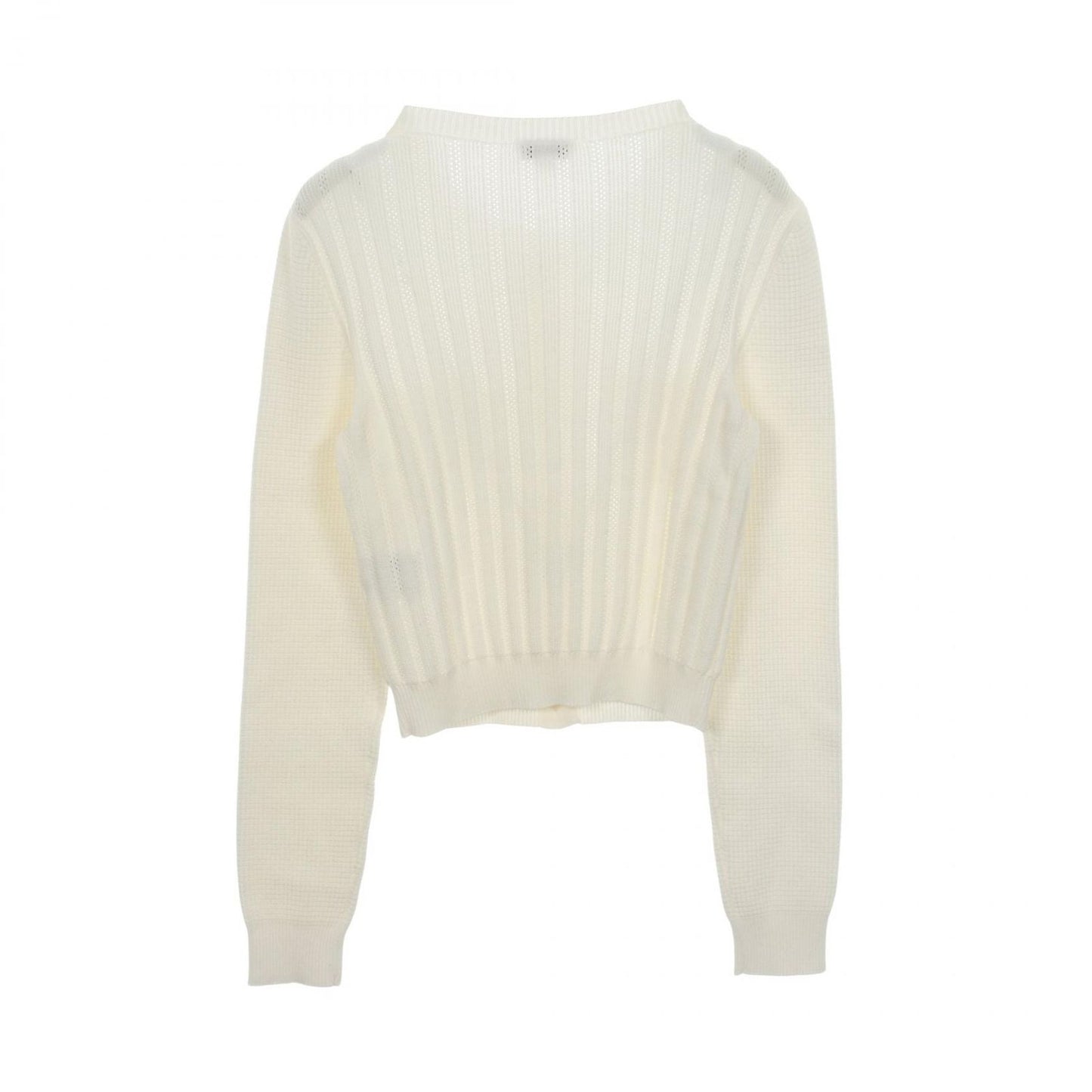 Chanel Cardigan CC Logo Button Cotton — view 2