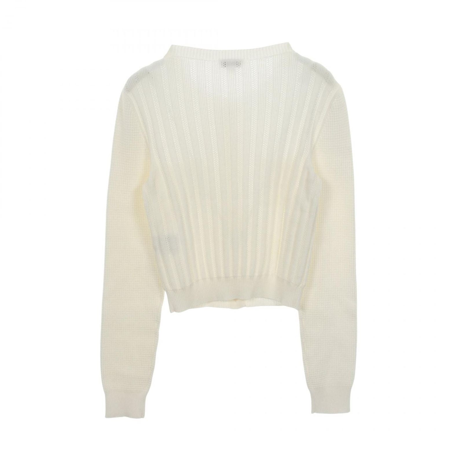 Chanel Cardigan CC Logo Button Cotton — view 2