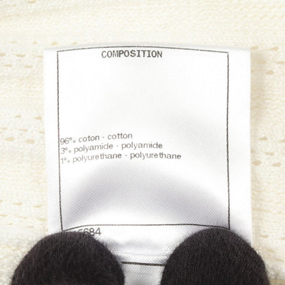 Chanel Cardigan CC Logo Button Cotton — view 4
