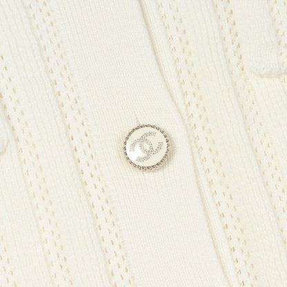 Chanel Cardigan CC Logo Button Cotton — view 7