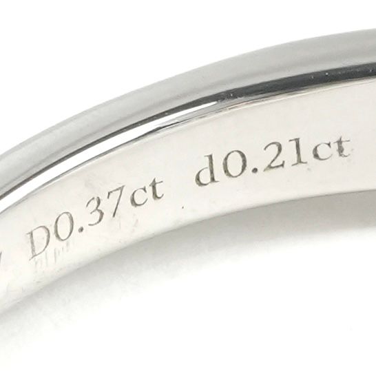 Tiffany & Co Engagement Ring Channel Set Diamond Band Platinum Half Eternity — view 4