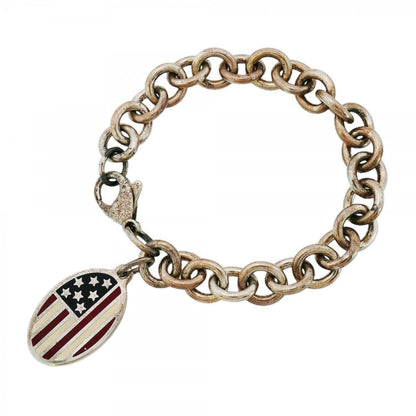 Tiffany & Co Bracelet America Oval 925 Sterling Silver