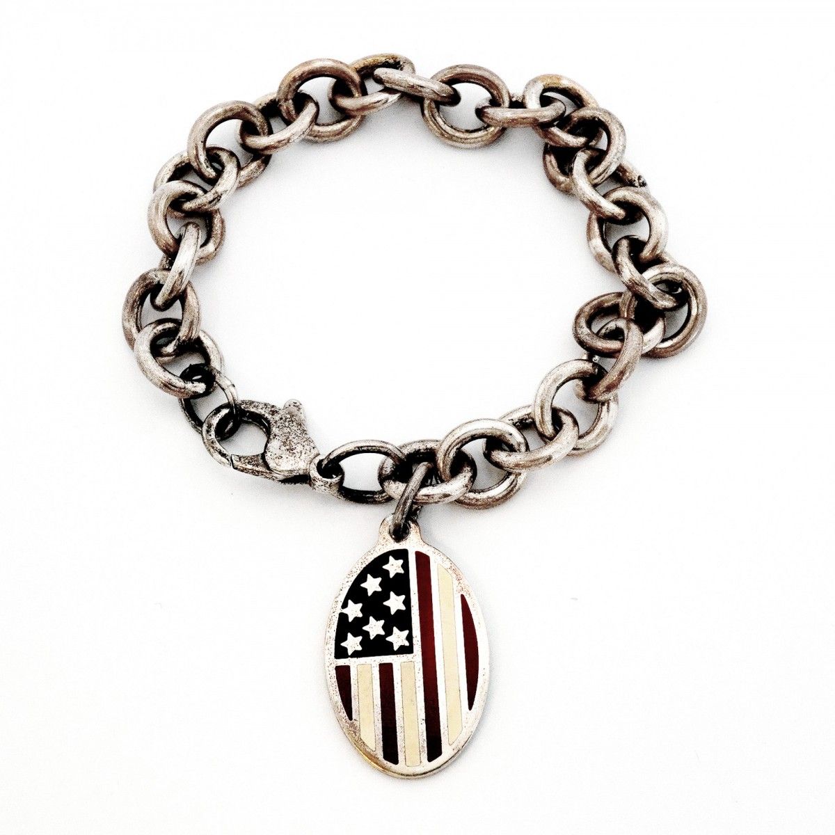 Tiffany & Co Bracelet America Oval 925 Sterling Silver — view 3
