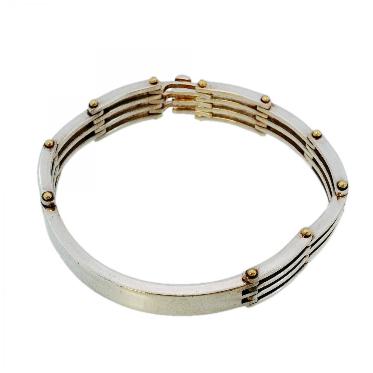 Tiffany & Co Bracelet Gate 18k Yellow Gold 925 Sterling Silver