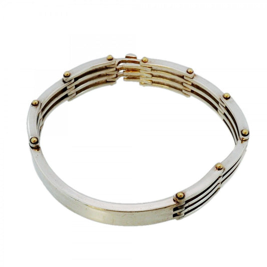 Tiffany & Co Bracelet Gate 18k Yellow Gold 925 Sterling Silver
