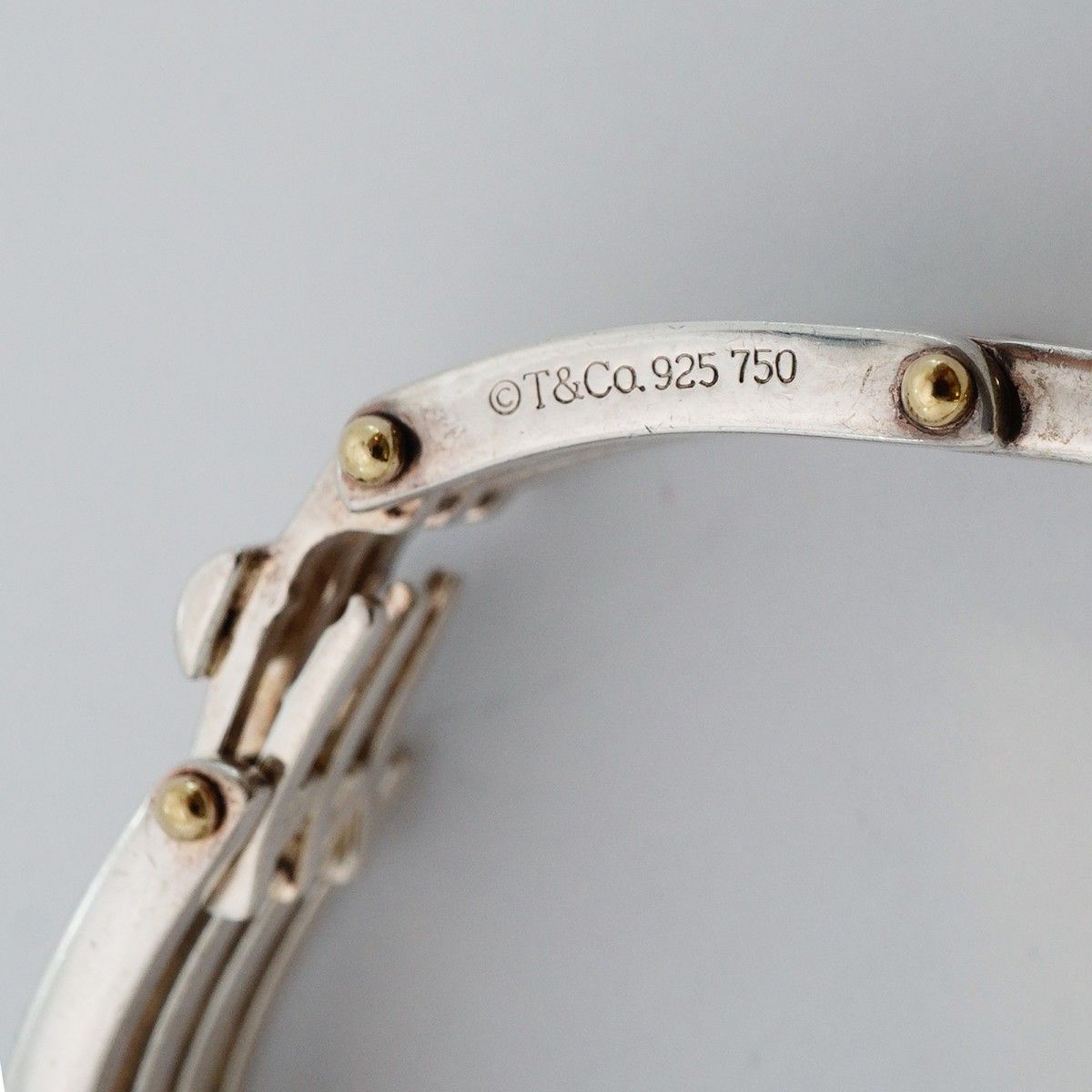 Tiffany & Co Bracelet Gate 18k Yellow Gold 925 Sterling Silver — view 5