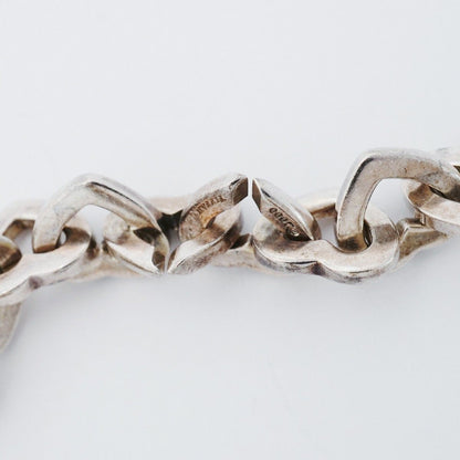Tiffany & Co Necklace Heart Link 18k Yellow Gold 925 Sterling Silver — view 4