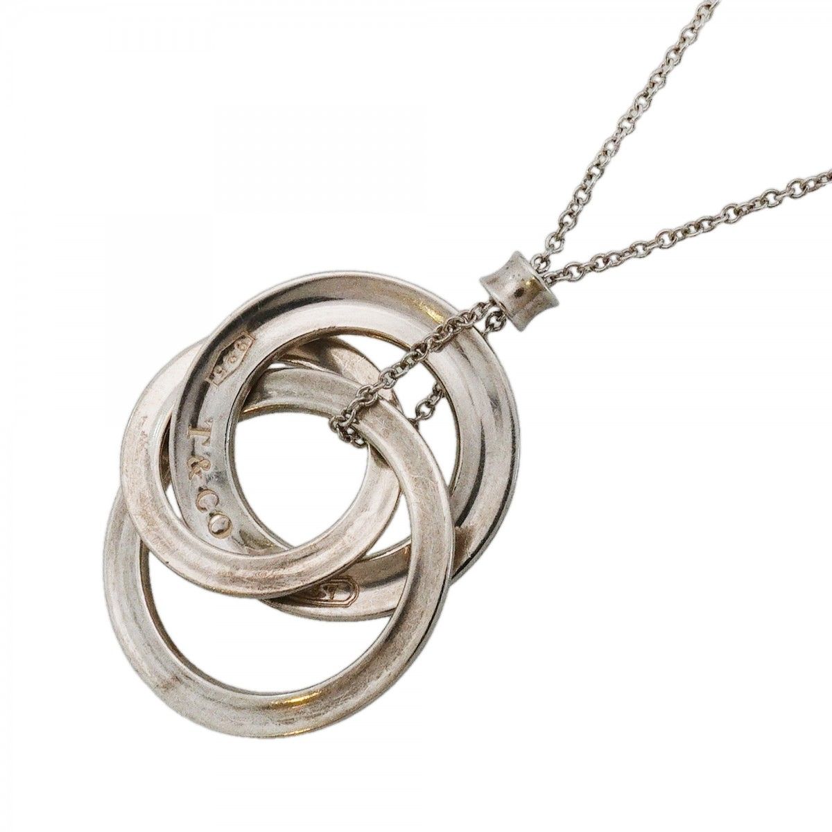 Tiffany & Co Necklace Interlocking 925 Sterling Silver