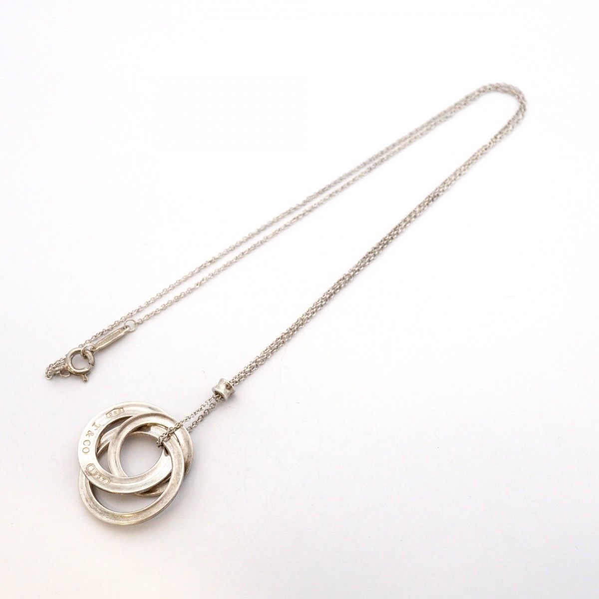 Tiffany & Co Necklace Interlocking 925 Sterling Silver — view 3