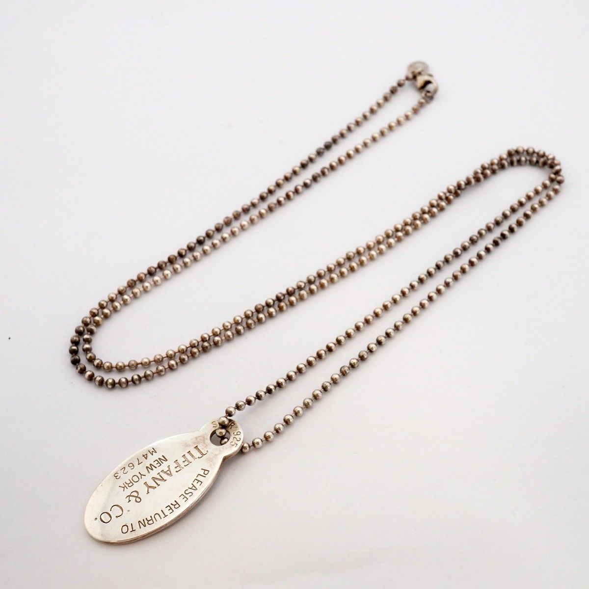 Tiffany & Co Necklace Return to Oval 925 Sterling Silver — view 3