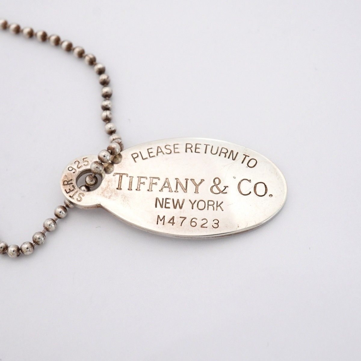 Tiffany & Co Necklace Return to Oval 925 Sterling Silver — view 7