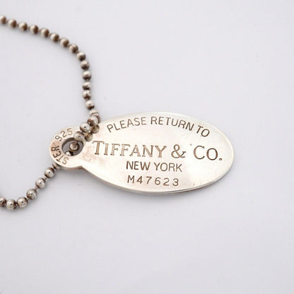 Tiffany & Co Necklace Return to Oval 925 Sterling Silver — view 7