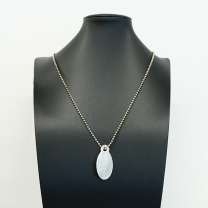 Tiffany & Co Necklace Return to Oval 925 Sterling Silver — view 8