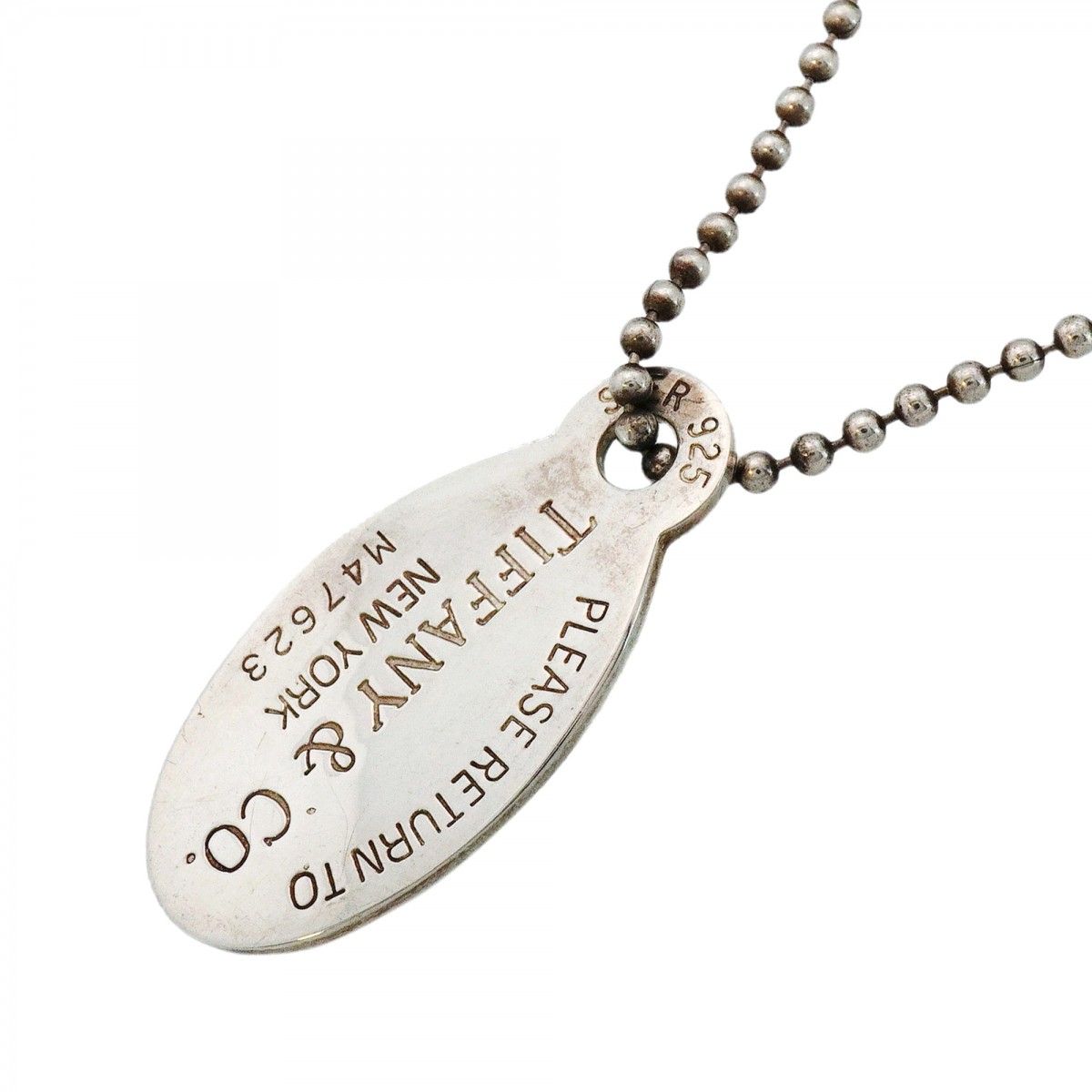 Tiffany & Co Necklace Return to Oval 925 Sterling Silver