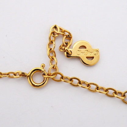 Dior Necklace Logo Oval Gold Plated — view 4