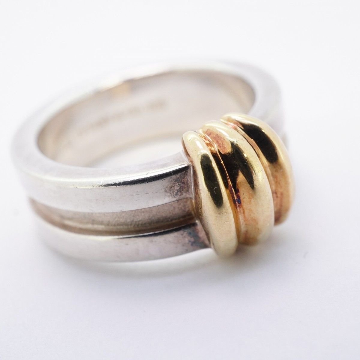 Tiffany & Co Ring Group Buds 18k Yellow Gold 925 Sterling Silver — view 9