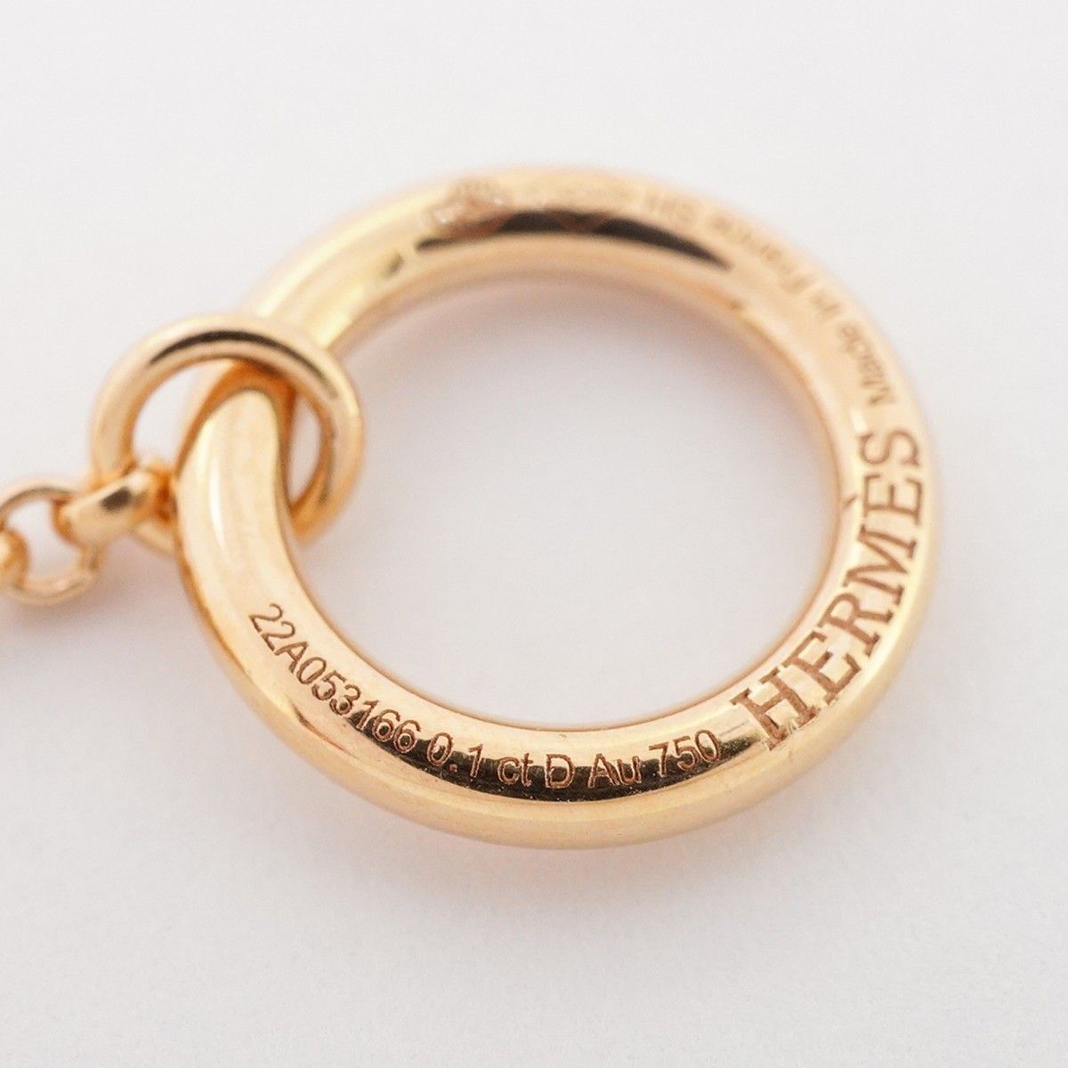 Hermes Bracelet Chaine D'ancre Chaos 18k Pink Gold Diamond — view 6