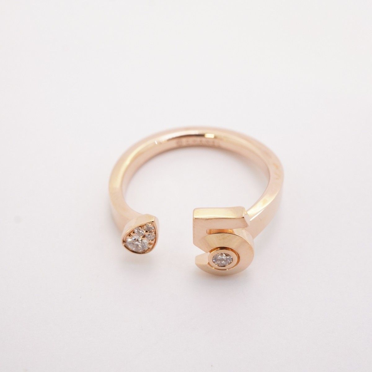 Chanel Ring Extra 18k Pink Gold Diamond — view 3