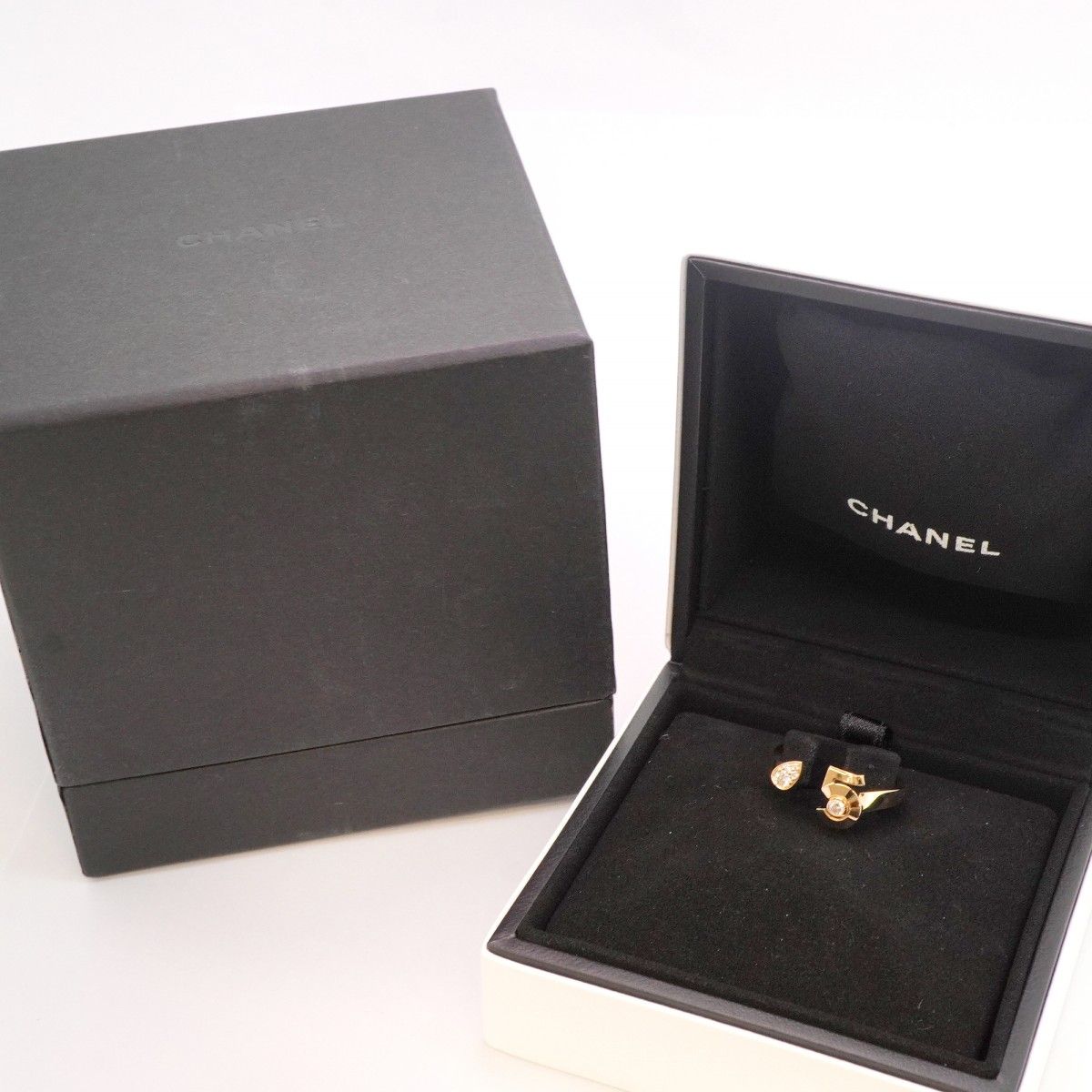 Chanel Ring Extra 18k Pink Gold Diamond — view 9