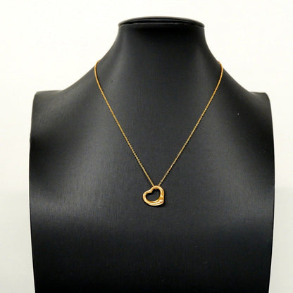 Tiffany & Co Necklace Open Heart 18k Pink Gold — view 7