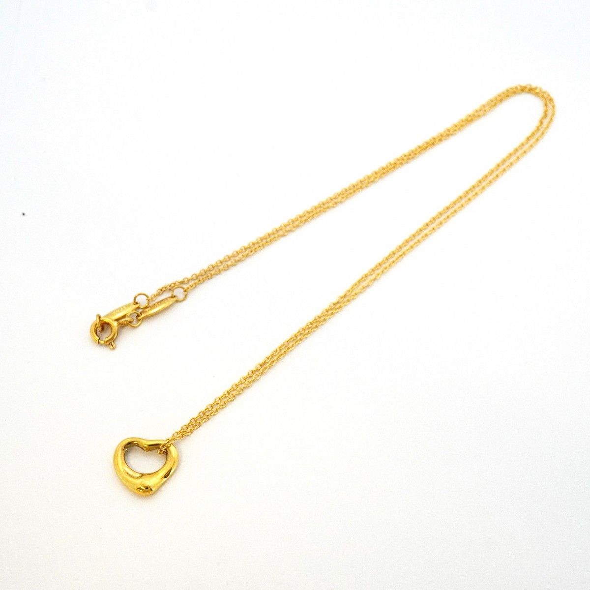 Tiffany & Co Necklace Open Heart 18k Yellow Gold — view 3