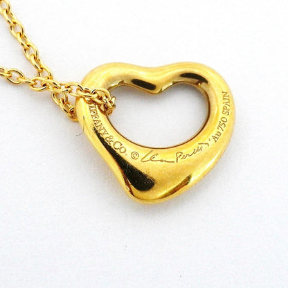 Tiffany & Co Necklace Open Heart 18k Yellow Gold — view 6